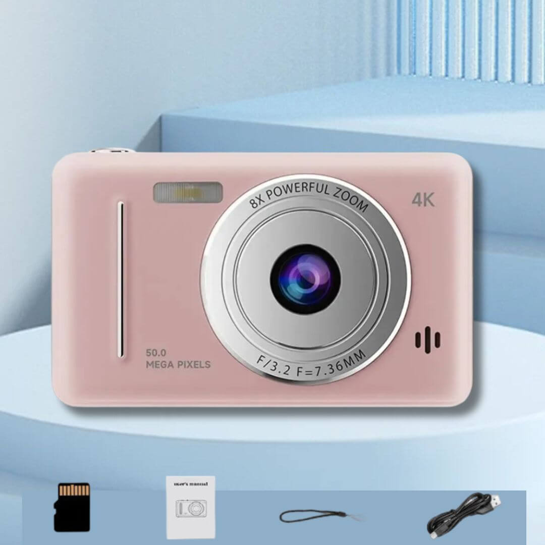 Les accessoires de l'Appareil photo enfant - 4K Rose 64 Go