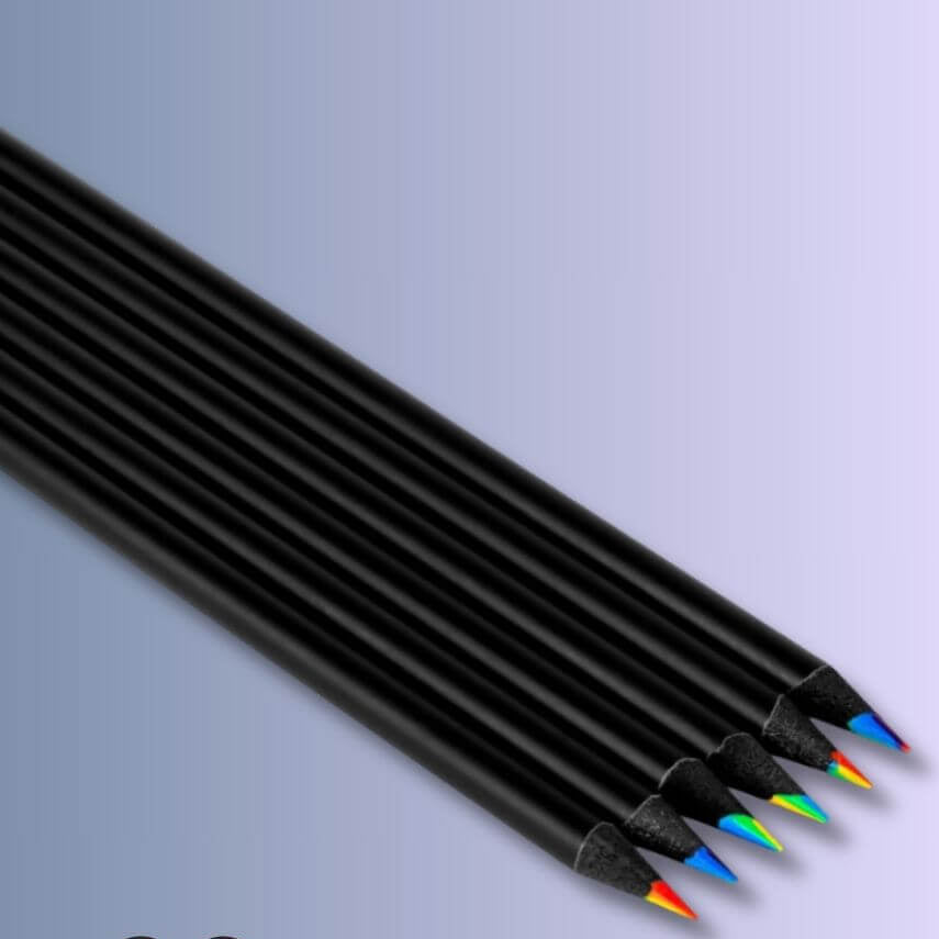 Crayon de couleur - Arc-en-ciel - Pack de six