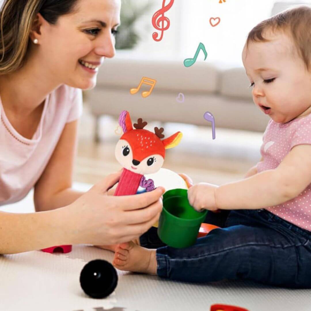 Hochet bébé pour poignet pour l'éveil moteur