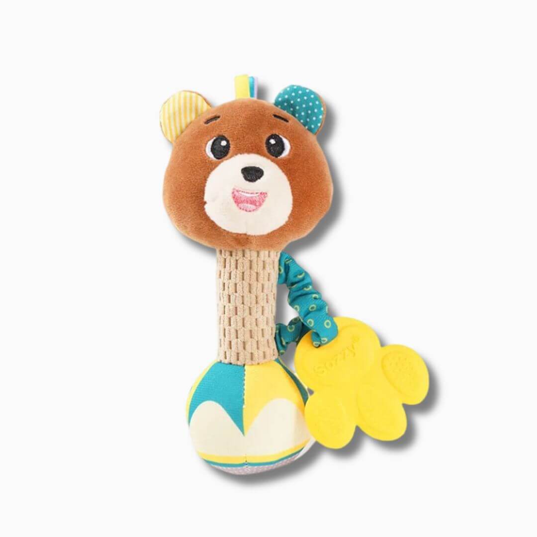 Hochet bébé pour poignet en forme d'ours