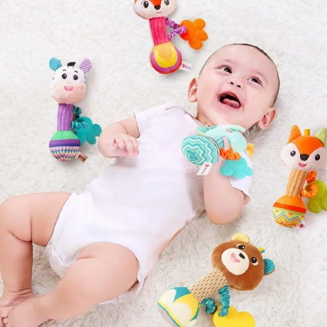 Hochet bébé pour poignet pour l'éveil des enfants