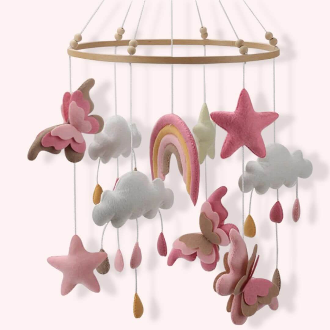 Mobile-bébé-l-arc-en-ciel-rose