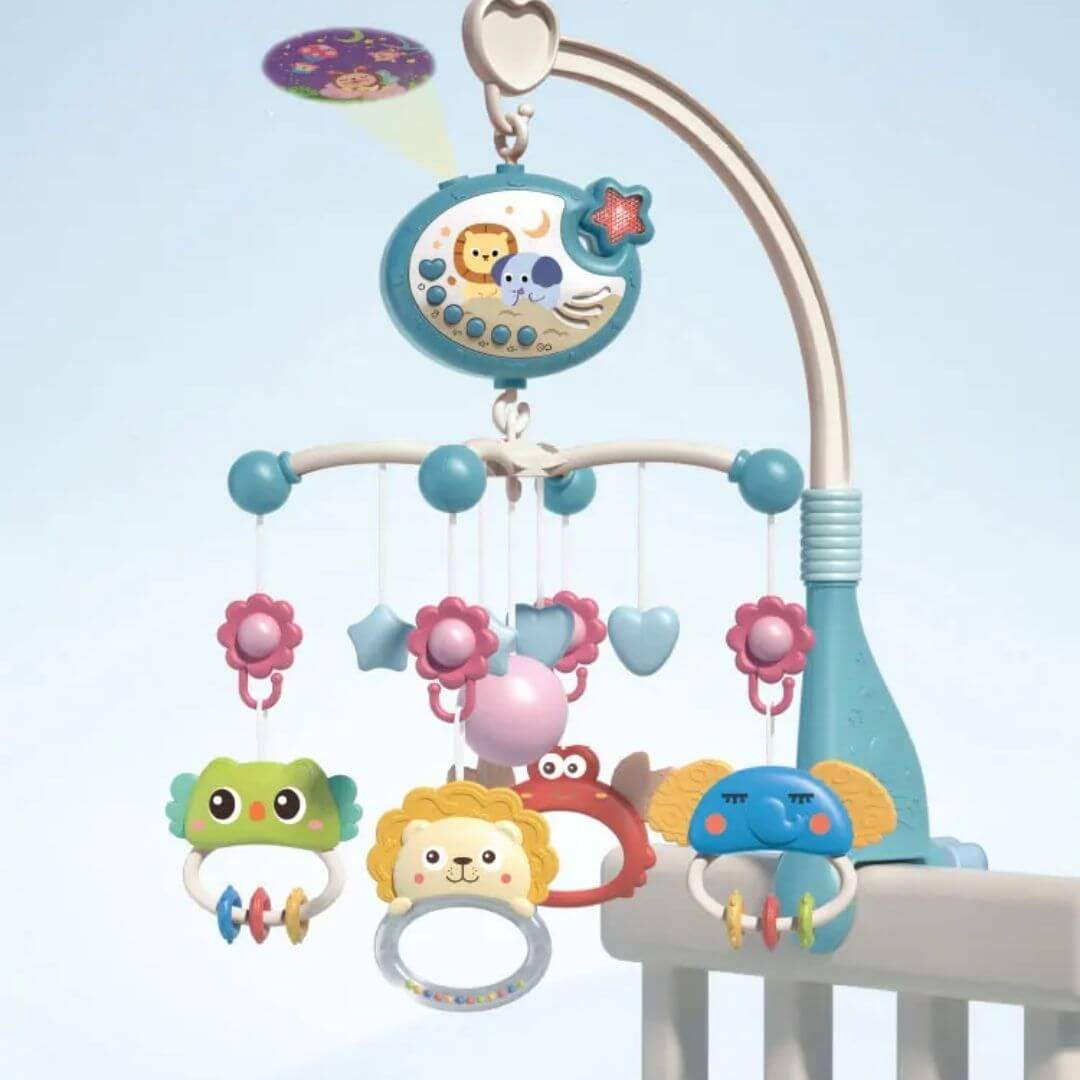 Mobile musical bébé – Bleu