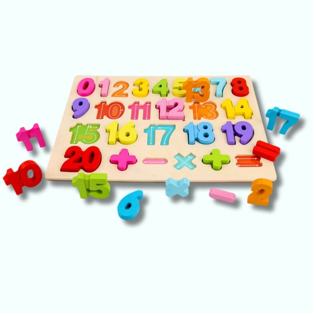 Le Puzzle bois | Lettres et Chiffres en bois naturel