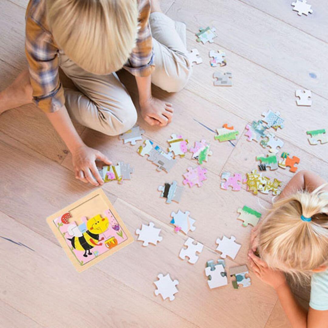 Le Puzzle en bois | Éveil Coloré qui aide à la concentration