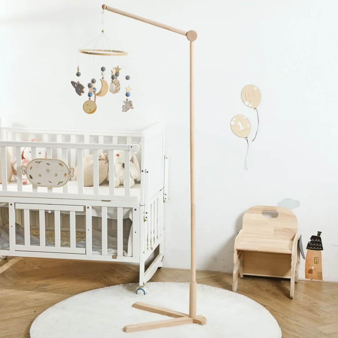 Support-pour-mobile-bébé-amovible-lit-enfant