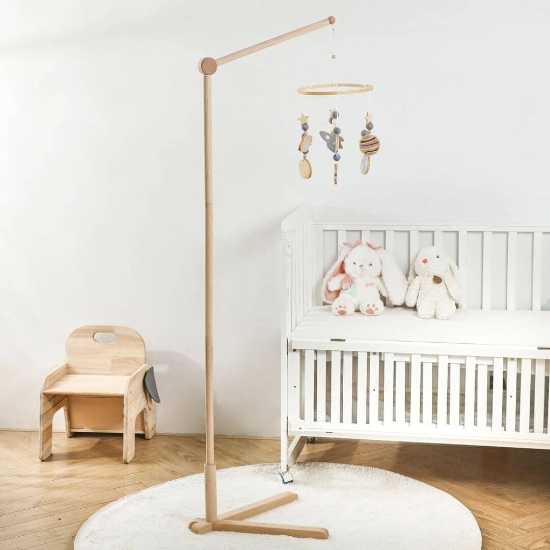 Support-pour-mobile-bébé-amovible-lit