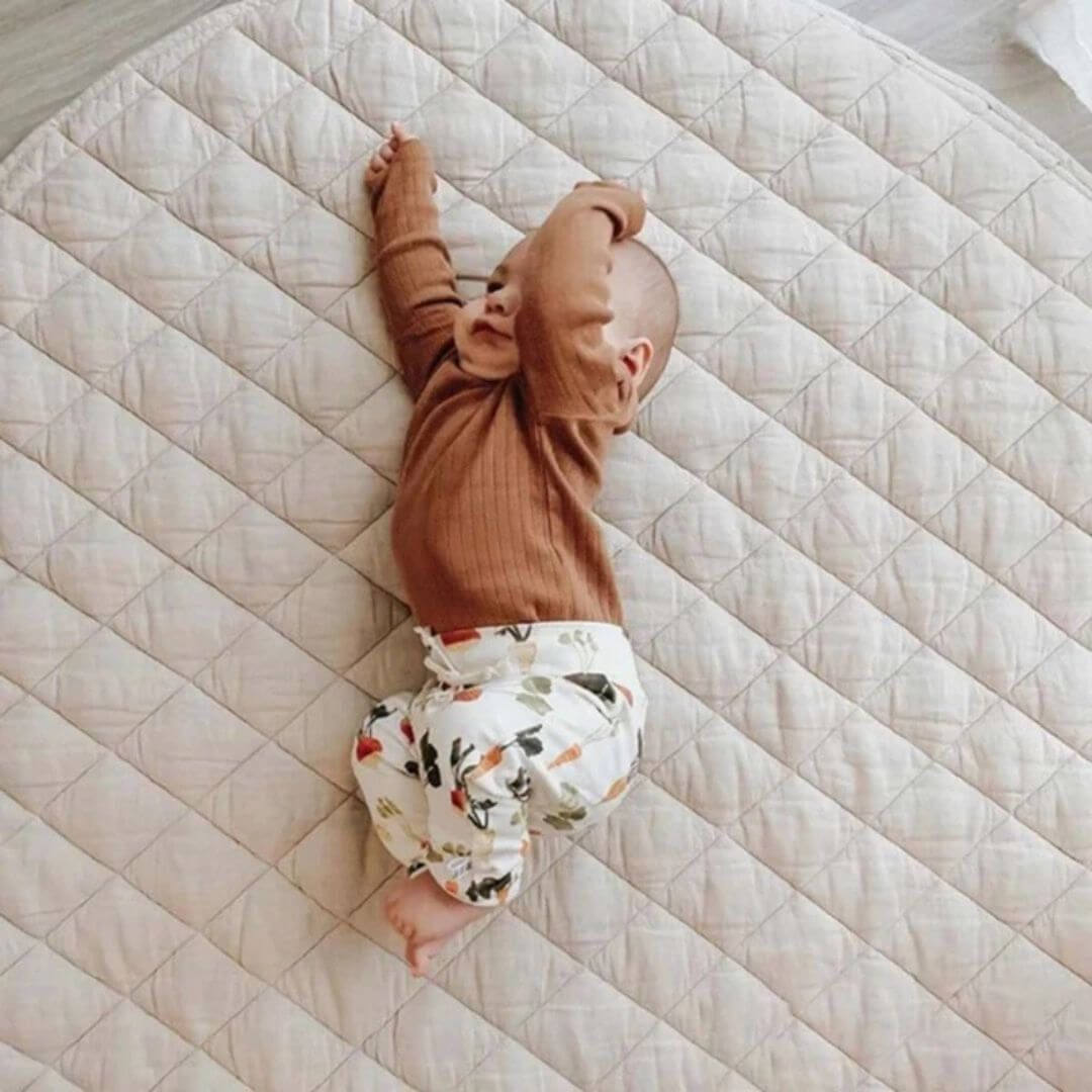Tapis-d'éveil-bébé-rond-carreaux-ramper