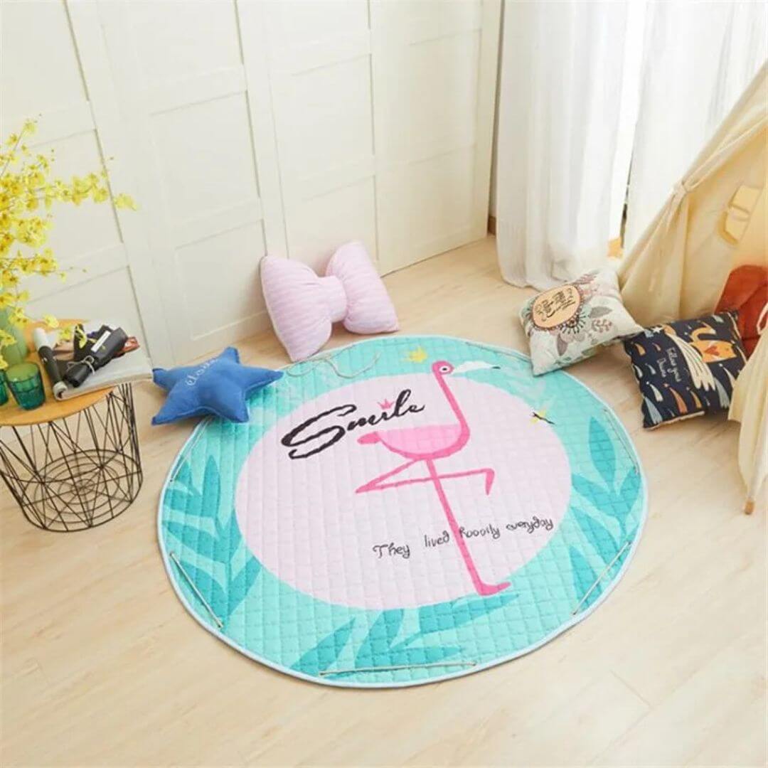 Tapis-de-jeu-bébé-Les-Amis-Animaux--le-flamant-rose
