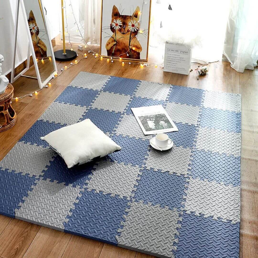 Tapis-de-sol-pour-bebe-en-mousse-gris-bleu