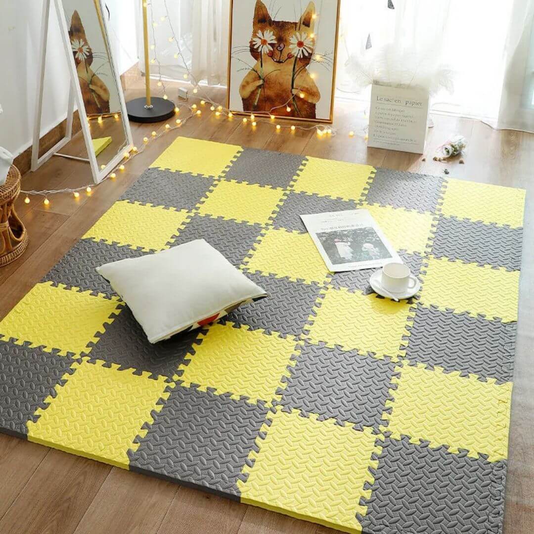 Tapis-de-sol-pour-bebe-en-mousse-jaune-brun