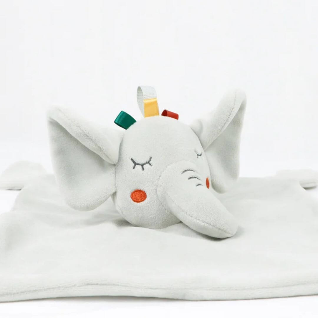 Doudou bébé, Éléphant en hochet, en 3D