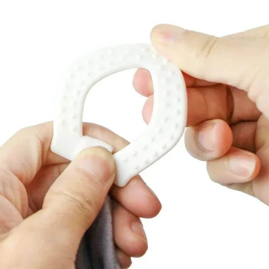 Doudou bébé, hochet style nordique avec anneau de dentition