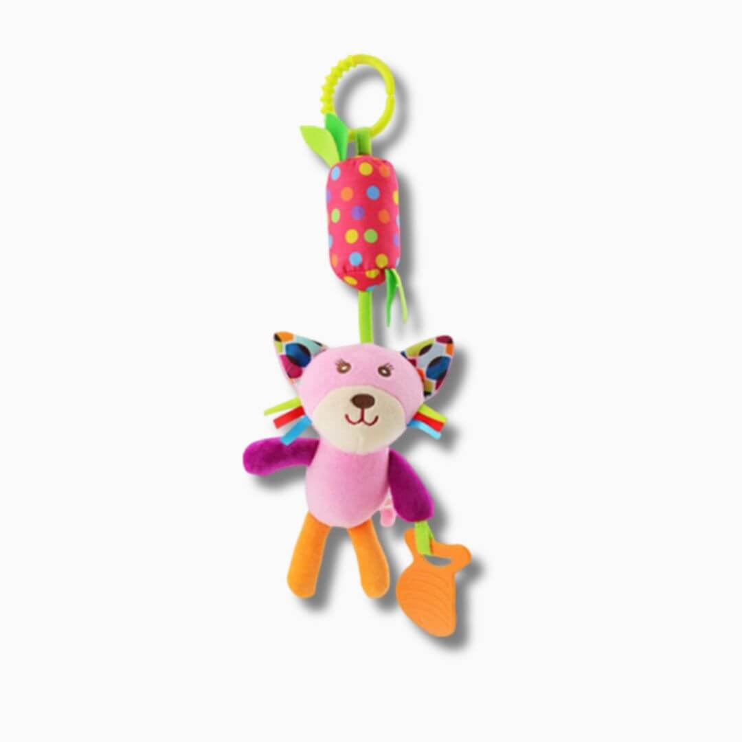 Hochet bebe avec clochette Chat