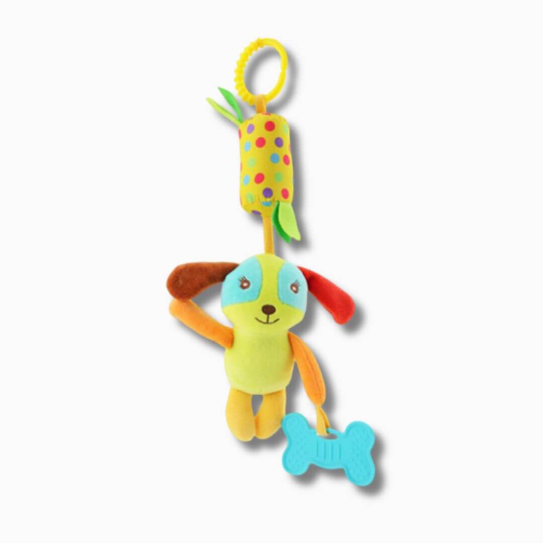 Hochet bebe avec clochette Chien