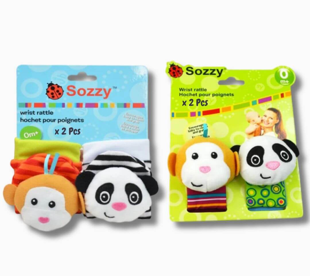 Hochet main pied panda
