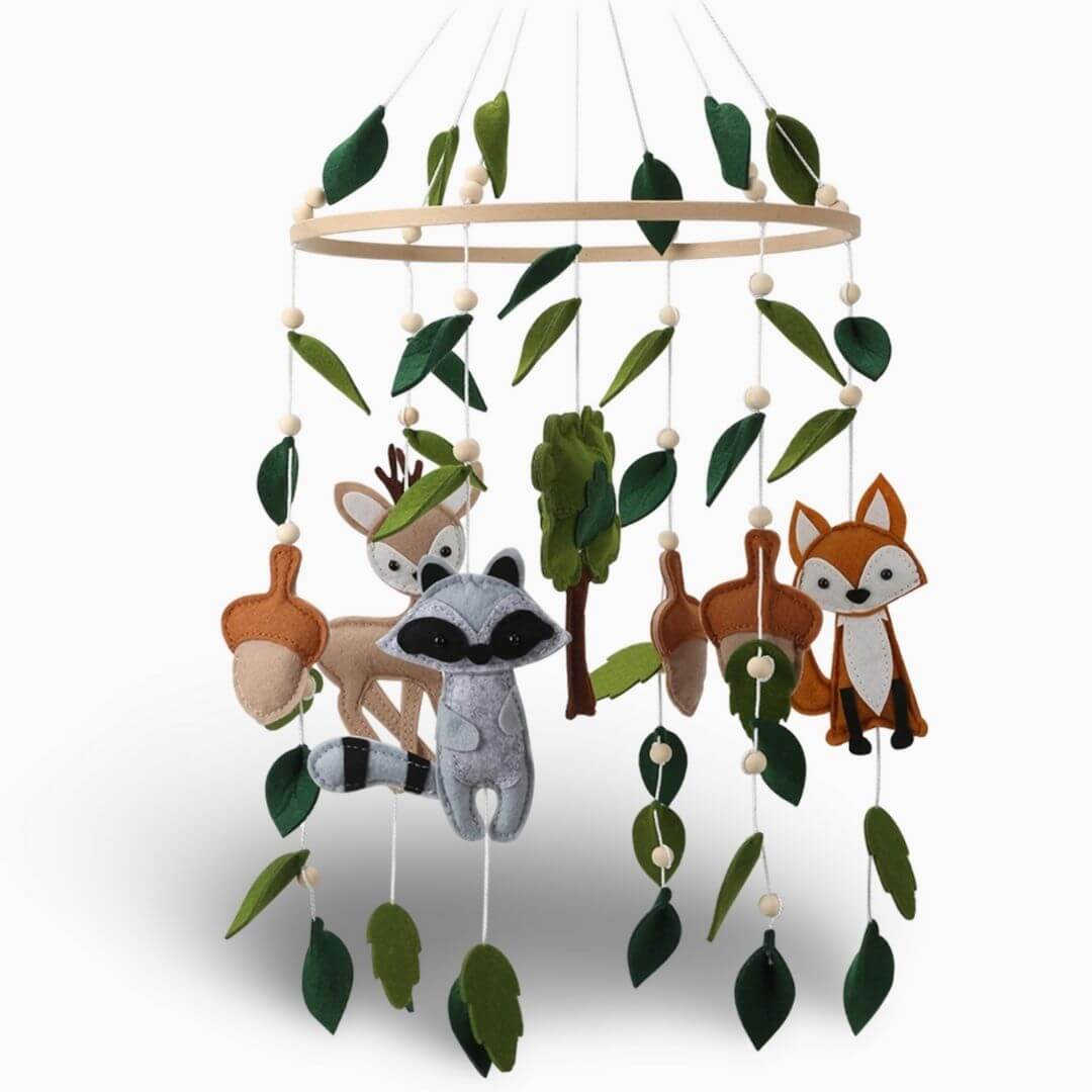 mobile-bébé-les-amis-de-la-forêt-figurines-mignonnes
