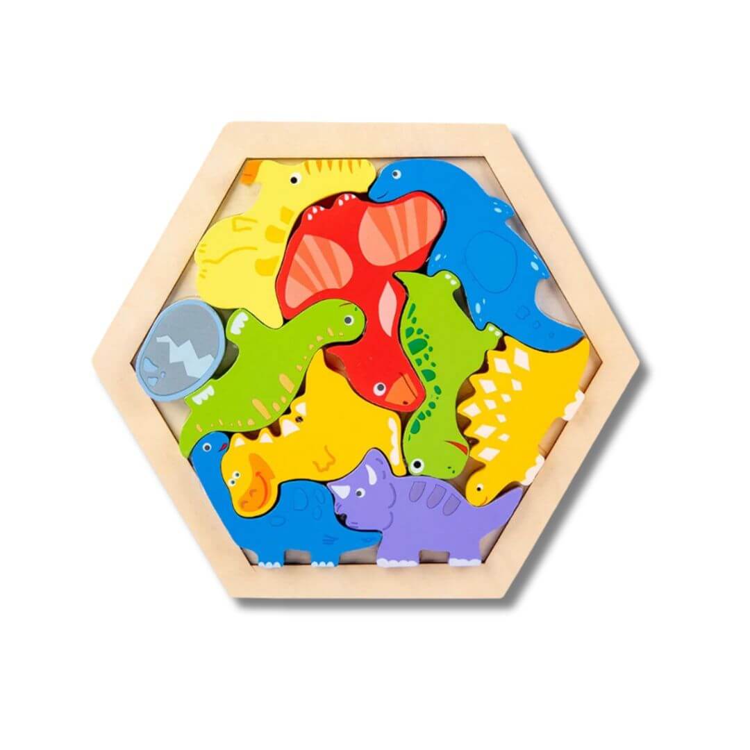 Le puzzle bois Éco-créatif Dinosaures