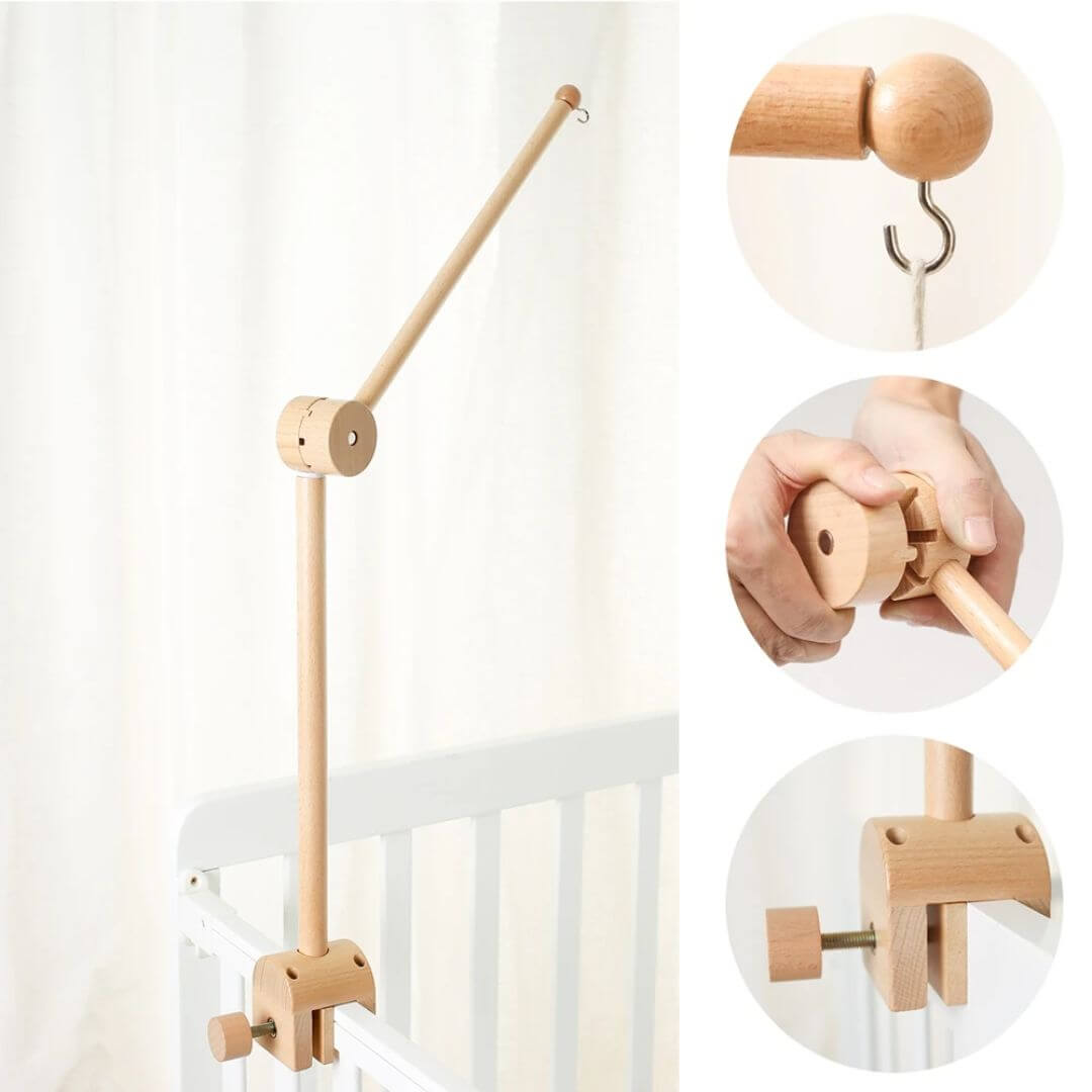 Support mobile bébé - Avec bras articulé
