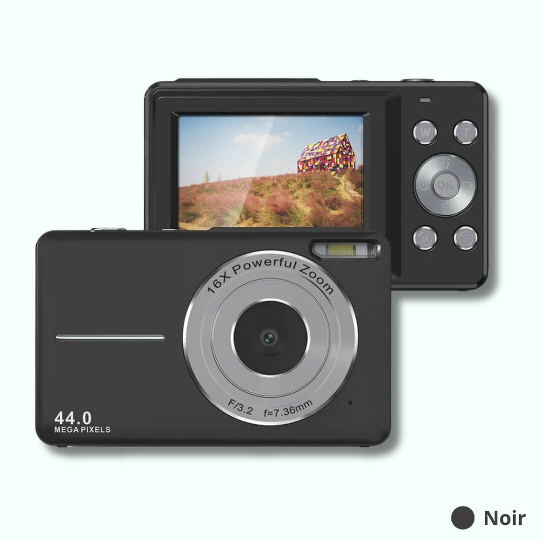 Appareil photo enfant - 44MP Digital noir
