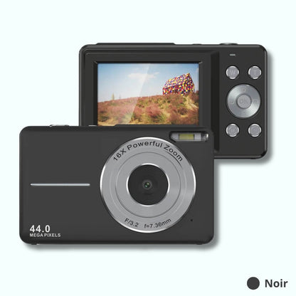 Appareil photo enfant - 44MP Digital noir