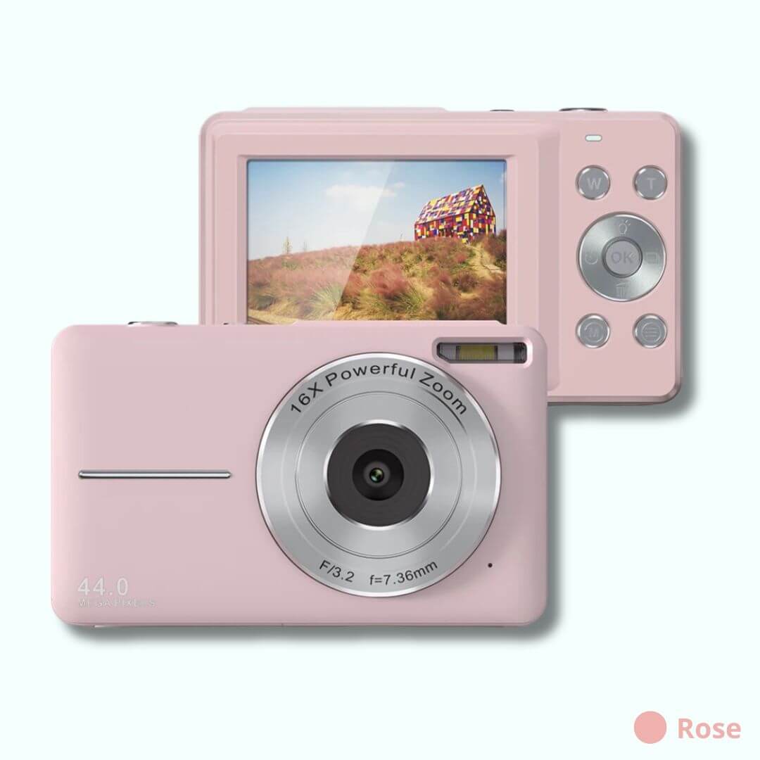 Appareil photo enfant - 44MP Digital rose