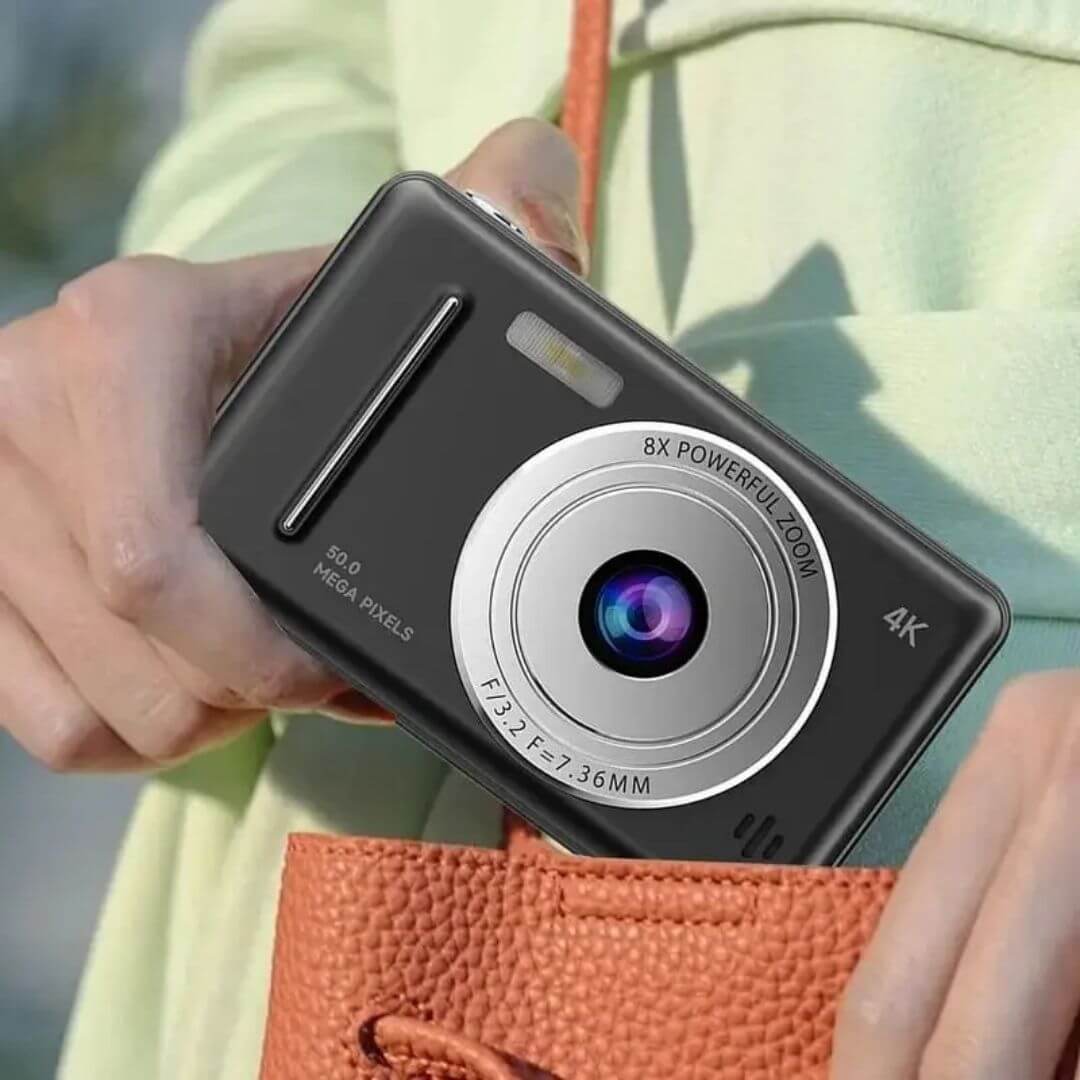 Appareil photo enfant - 4K Noir 64GB portatif