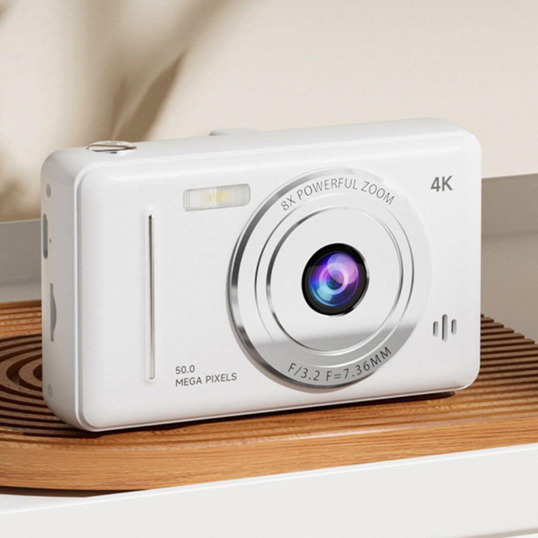 Appareil photo enfant - 4K Blanc 64GB élégant