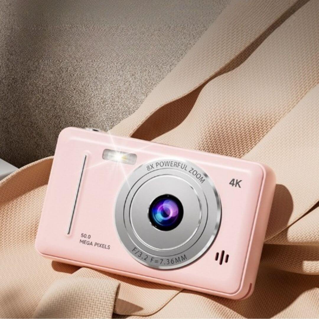 Appareil photo enfant - 4K Rose 64 Go élégant
