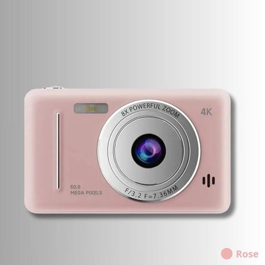 Appareil photo enfant - 4K Rose 64 Go