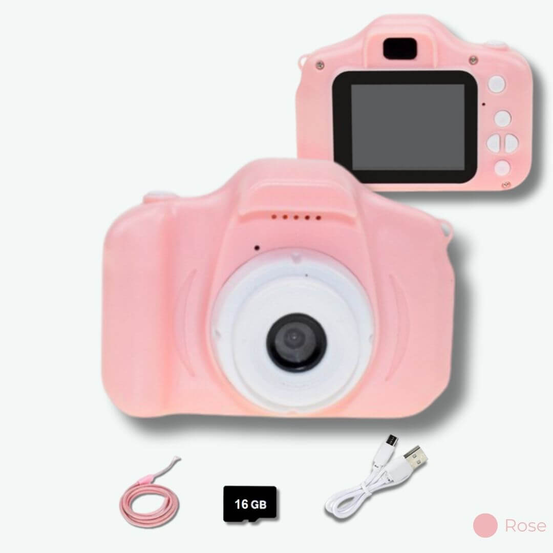 Appareil photo enfant écran 2 pouces Rose
