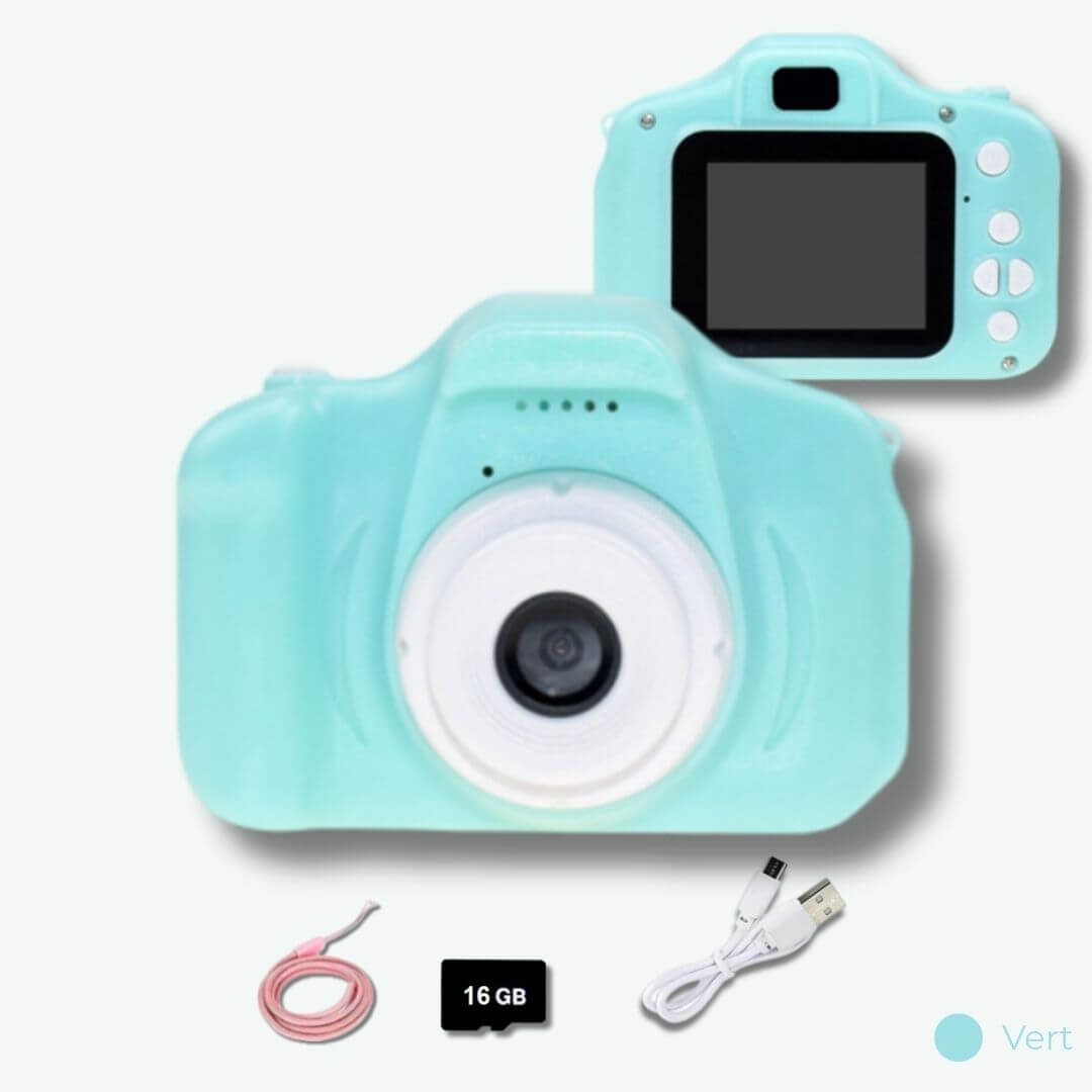 Appareil photo enfant écran 2 pouces vert