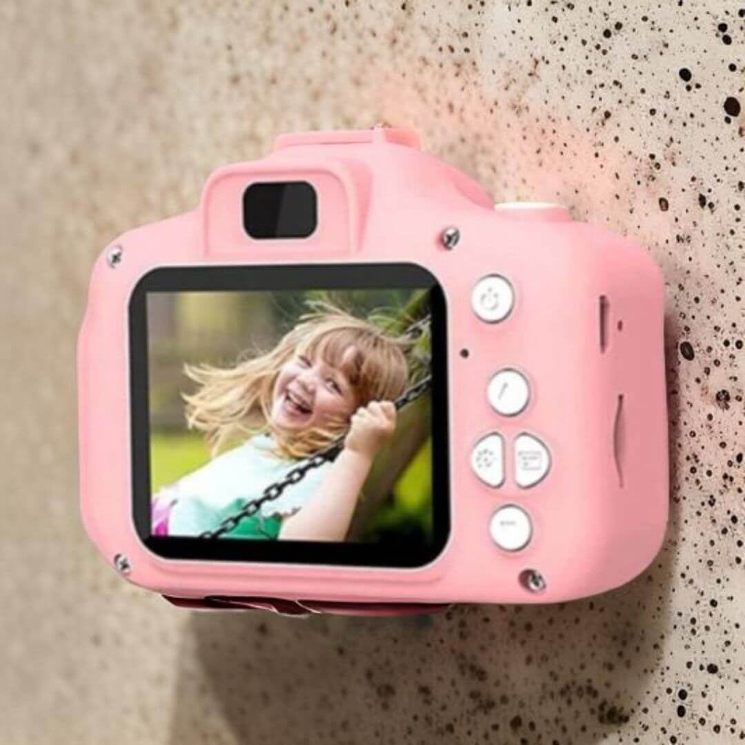 Vue arrière de l'Appareil photo enfant écran 2 pouces