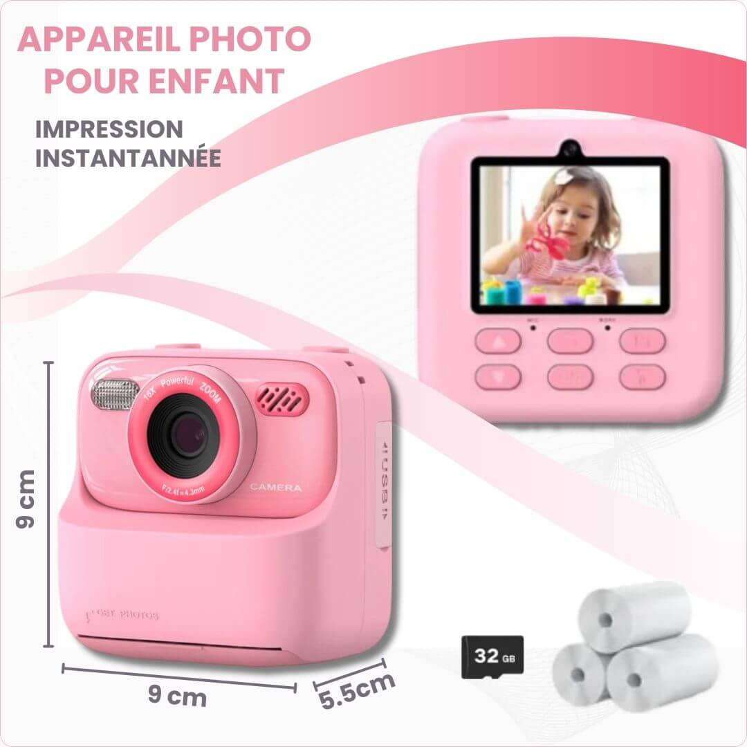 Appareil-photo-enfant-Impression-instantanée-dimensions