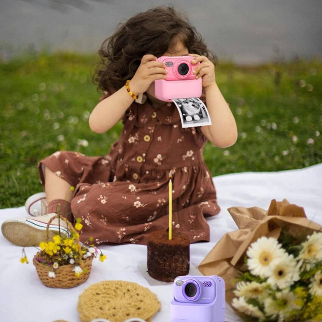 Appareil-photo-enfant-Impression-instantanée-fille