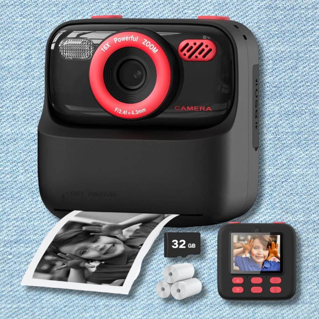 Appareil photo enfant - Insta-Kid™ avec 3 rouleaux de papiers thermiques