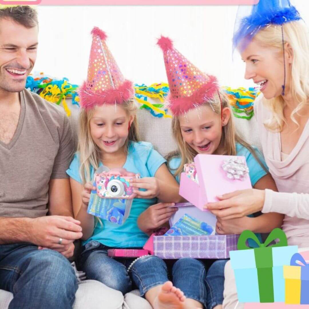 Appareil photo enfant avec étui en cadeau