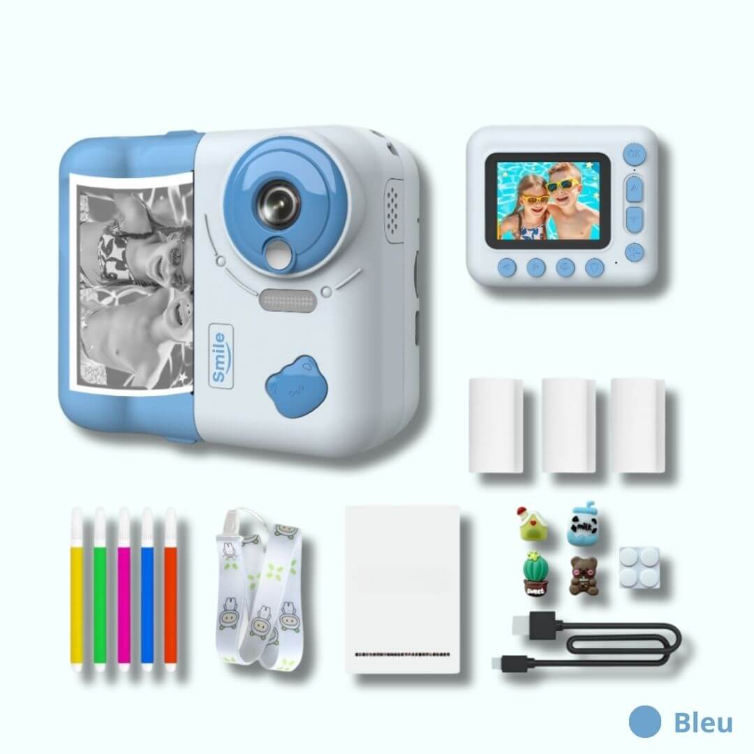 Appareil photo instantané enfant Smile 32 GO bleu