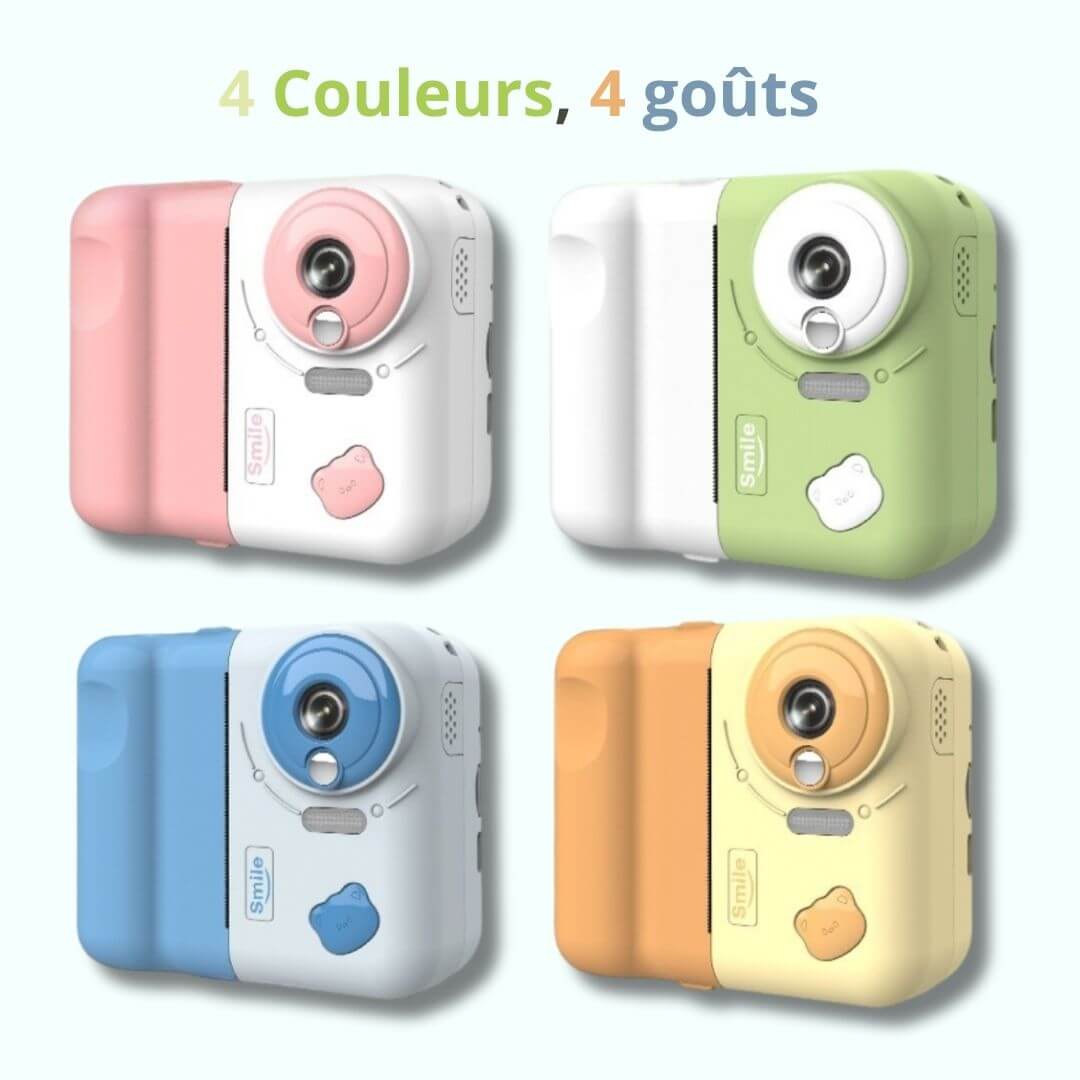 Les coloris de l'Appareil photo instantané enfant Smile 32 GO