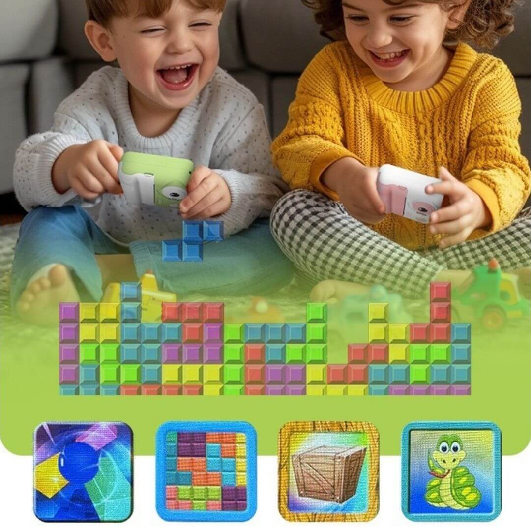 Les jeux intégrés de l'Appareil photo instantané enfant Smile 32 GO