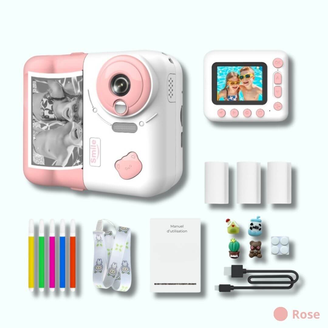 Appareil photo instantané enfant Smile 32 GO rose