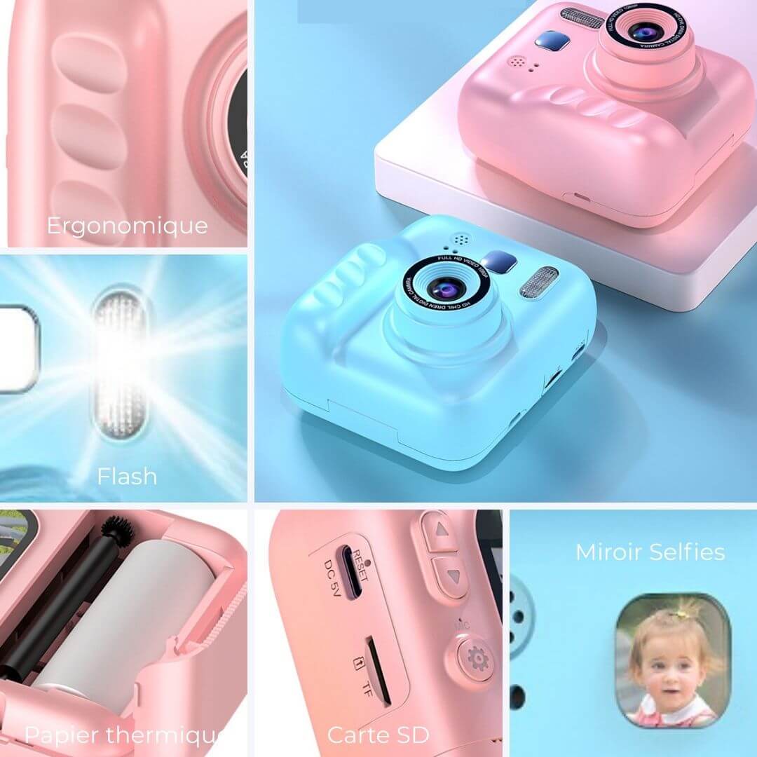 Caractéristiques de l'Appareil photo instantané enfant