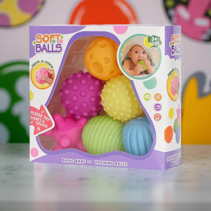 La Balle sensorielle bébé | SoftBalls™ en couleurs froides