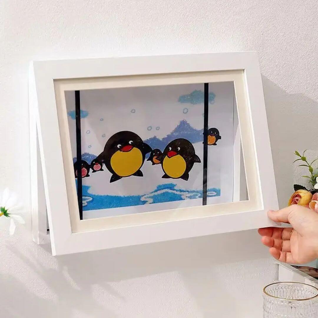 Cadre-dessin-enfant-blanc-horizontal