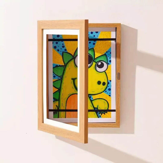 Cadre-dessin-enfant-bois-naturel