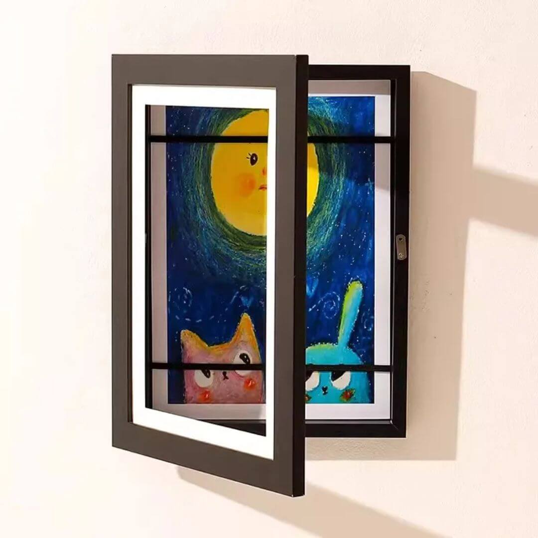 Cadre-dessin-enfant-noir