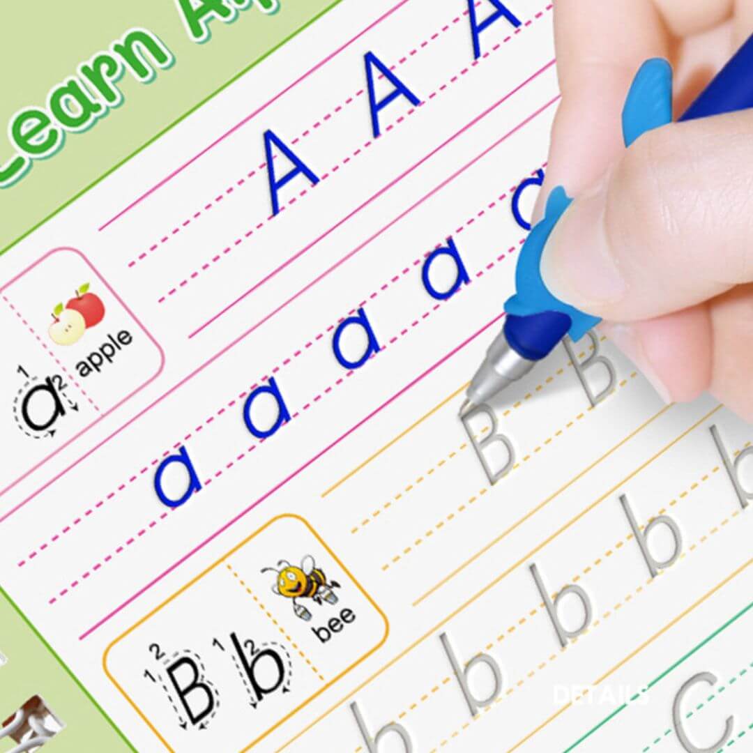 Les rainures 3D du Cahier d'écriture - English Practice