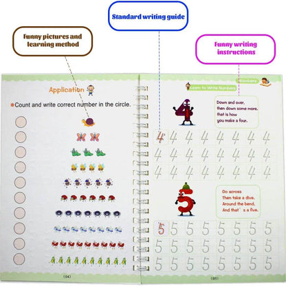Le Cahier d'écriture - English Practice illustré d'images