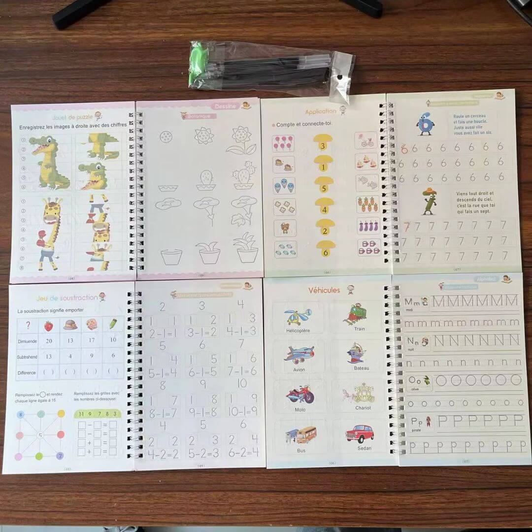 Le Cahier d'écriture magique avec images