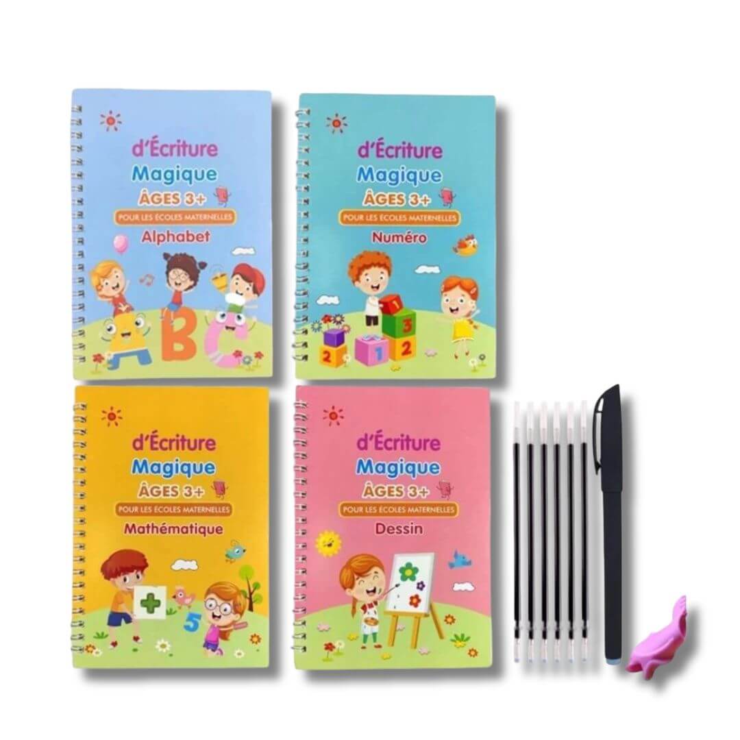 Le Cahier d'écriture magique avec stylo